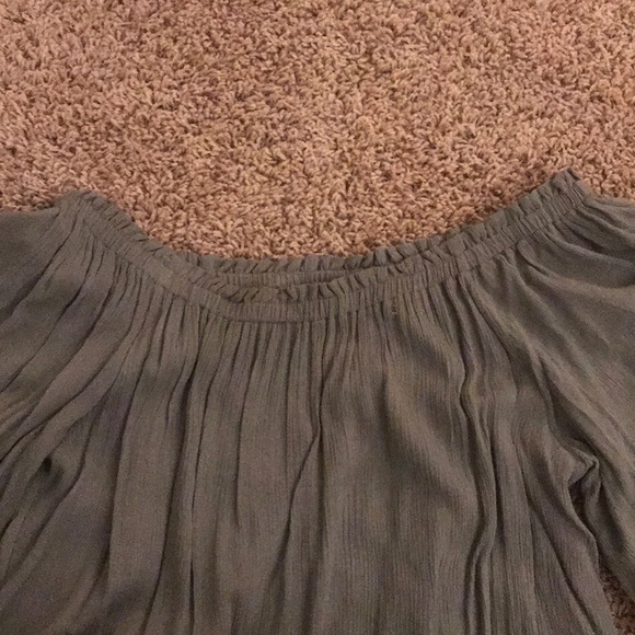 BoHo bell sleeve off the shoulder tunic dress - Picture 5 of 6